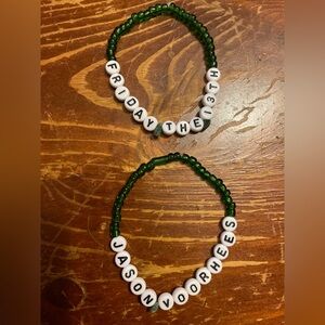 Friday the 13th Jason Voorhees bracelet set